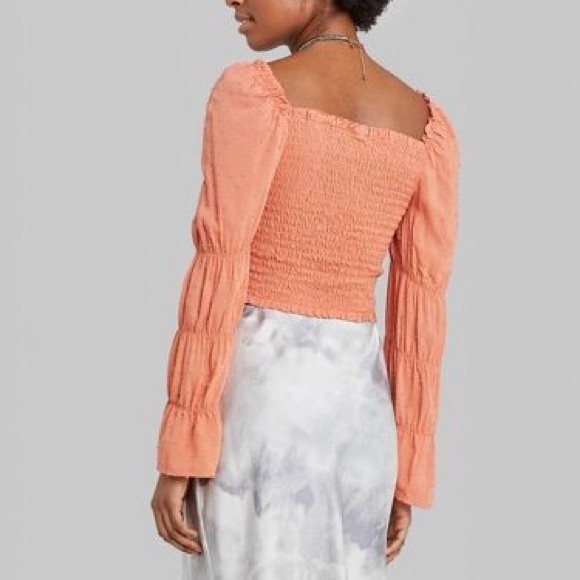 NWOT | Wild Fable | Smocked Ruffle Top - Picture 3 of 7